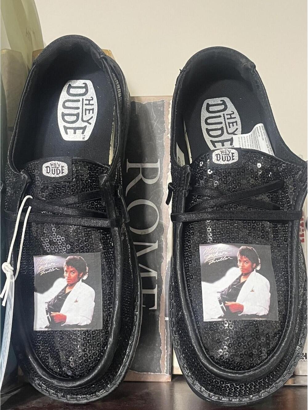 Hey Dude Sequin Michael Jackson Loafers Women's 8 Thriller